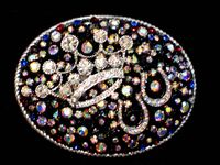 Crystallized Layered Medium Oval