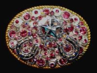 Crystallized Flat Small Oval