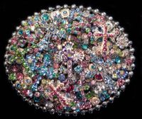 Crystallized Layered Large Oval