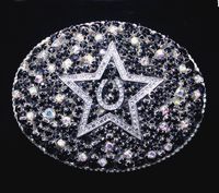 Crystallized Layered Medium Oval