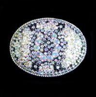 Crystallized Layered Medium Oval