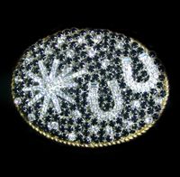 Crystallized Layered Medium Oval