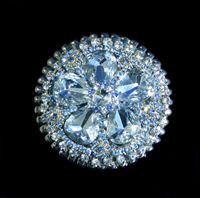 Crystallized Flat Faceted Round
