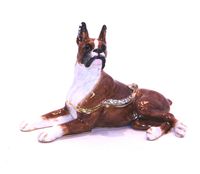 Kingspoint "Bruiser the Boxer" Trinket Box and Necklace