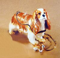 Kingspoint "Cavalier King Charles" Trinket Box & Necklace