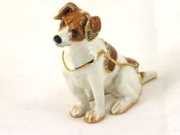 Kingspoint "Playful Jack Russell" Trinket Box & Necklace
