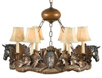 Horse Head Chandelier