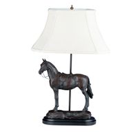 English Riding Horse Lamp