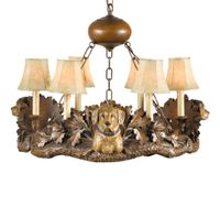 Yellow Labrador Dog Chandelier