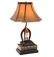 Jockey and Horseshoe Lamp