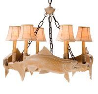 Swimming Trout Chandelier