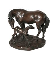 Mare & Foal Statue