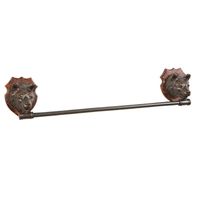 Oklahoma Casting Bathroom Décor Faux Bronze Bear Towel Holder