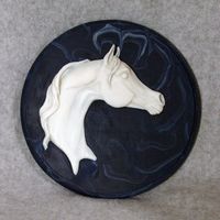 Arabian Head Incolay Stone Trophy