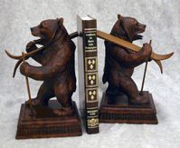 Ski Bears Bookends