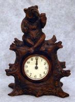Bear With Pipe Clock