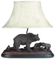 Bear And Cubs Lamp