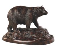 Black Bear On Rocks