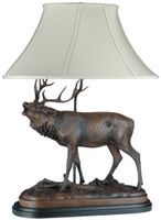 Large Calling Elk Lamp