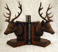 Stag Bookends
