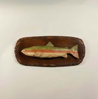 Trout Plaque with Coat Hook