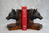 Fox Head Bookends