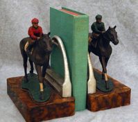 Jockey Boy Horse Bookends