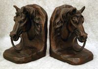 Ringed Horse Bookends