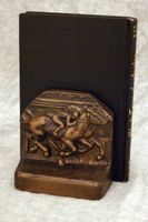2 Horse Racehorse Bookends