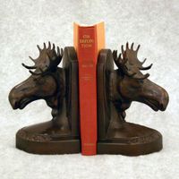 Large Moose Bookends