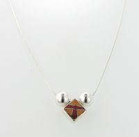 Desert Fire Small Drop Necklace