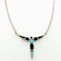 Black Beauty Angel Necklace
