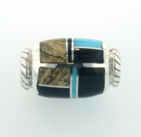 Turquoise Creek Barrel Bead Slider