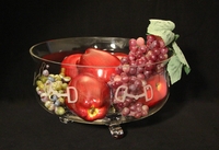 Crystal Kimberly Footed Bowl