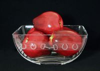 Crystal Low Square Bowl