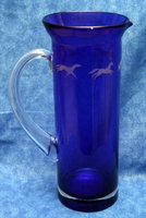 Cobalt Blue Crystal Pitcher