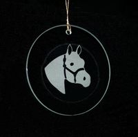 Glass Round Ornament
