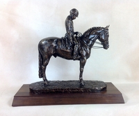 "Dressage Salute" Trophy in Antique Bronze