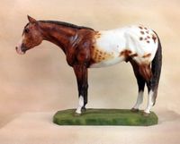 Full Body Large Size "Appaloosa" Statue