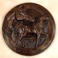 Antique Bronze Classic Arabian Wall Plaque