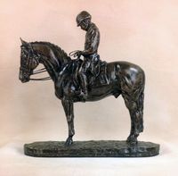 "Dressage Salute" in Antique Bronze