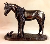 "Best Friends" Cold Cast Bronze Statue