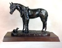 "Best Friends" Antique Bronze Statue