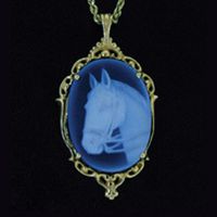 Bridled Cameo Horse Head