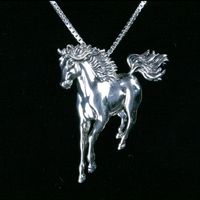 Horse Necklace or Broche