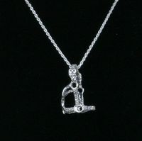 Cz Halter Necklace 1"
