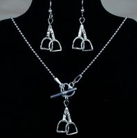 Stirrup Leathers, Irons Necklace & Earrings