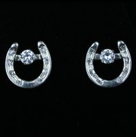 Bar Horseshoe Jacket & 6mm CZ