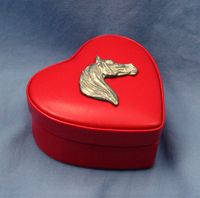 Leather Heart Box