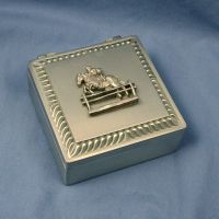 Square Pewter Box
